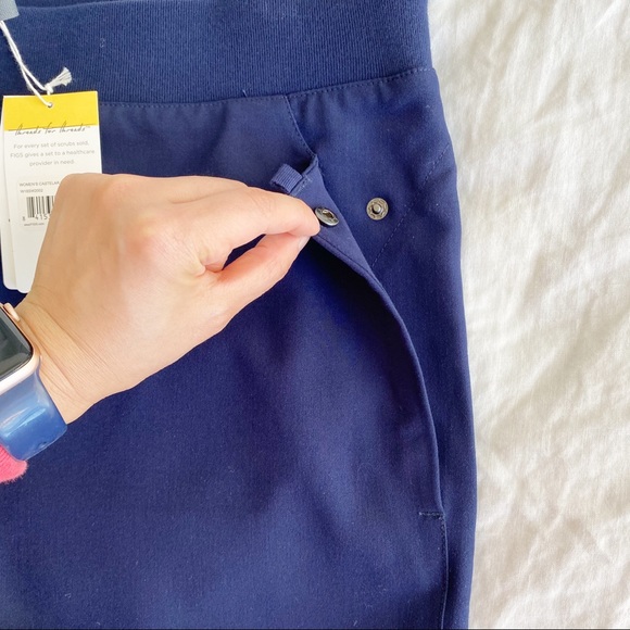 Figs Castelar Slim Pocket Scrub Pants Navy XL NEW - Picture 12 of 16